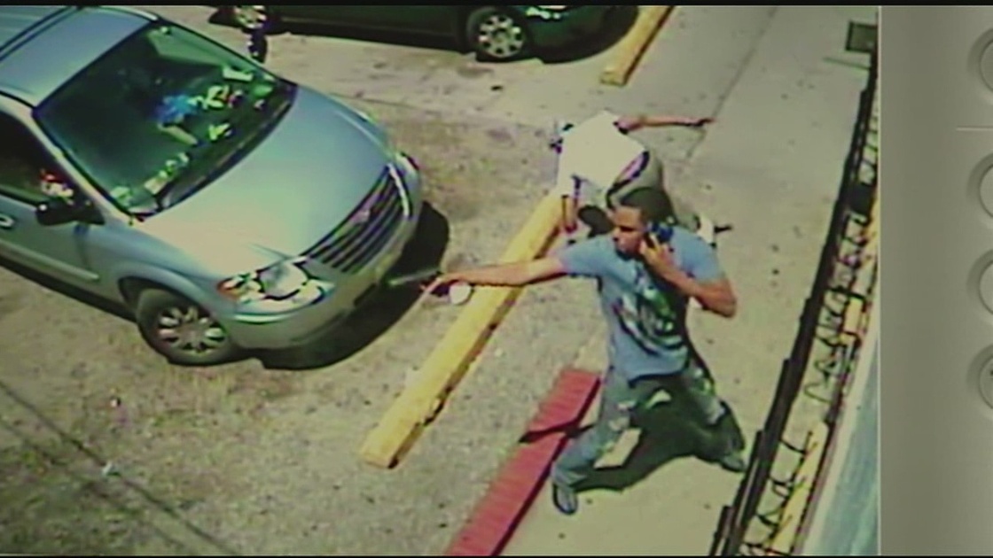 Cincinnati: Man Talks On Cellphone While In A Gunfight. Metro Bus Hit.