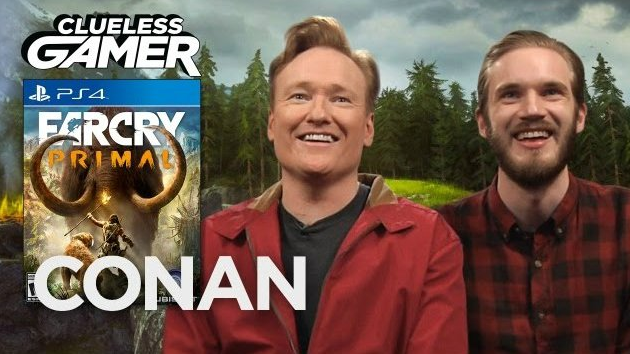 Clueless Gamer: Conan Plays ‘Far Cry Primal’ with PewDiePie