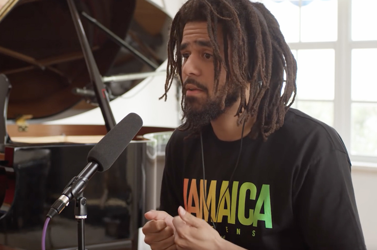 J. Cole x Angie Martinez Interview at Salaam’s House