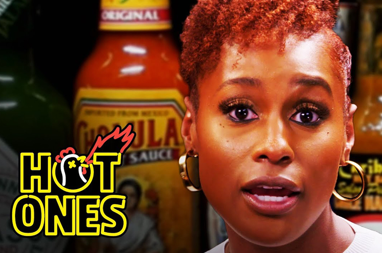 Issa Rae Raps While Eating Spicy Wings (Hot Ones)