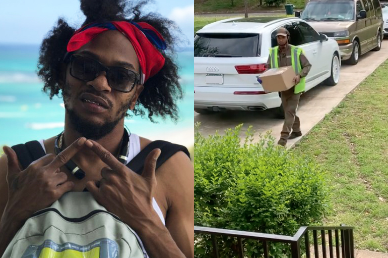 Memphis Legend, Playa Fly Receives UPS Package Delivery From Fan